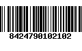 Código de Barras 8424790102102