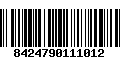 Código de Barras 8424790111012