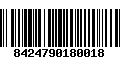 Código de Barras 8424790180018