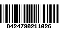 Código de Barras 8424790211026