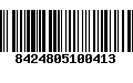 Código de Barras 8424805100413