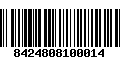 Código de Barras 8424808100014