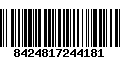 Código de Barras 8424817244181