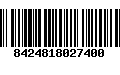 Código de Barras 8424818027400