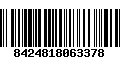 Código de Barras 8424818063378