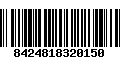 Código de Barras 8424818320150