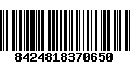 Código de Barras 8424818370650