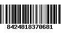Código de Barras 8424818370681