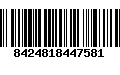 Código de Barras 8424818447581
