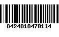 Código de Barras 8424818470114