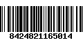 Código de Barras 8424821165014