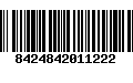 Código de Barras 8424842011222