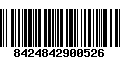 Código de Barras 8424842900526