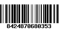 Código de Barras 8424870680353