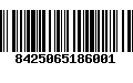 Código de Barras 8425065186001