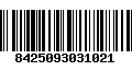 Código de Barras 8425093031021