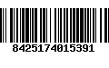 Código de Barras 8425174015391