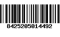 Código de Barras 8425205014492