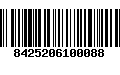 Código de Barras 8425206100088