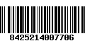 Código de Barras 8425214007706