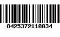 Código de Barras 8425372110034