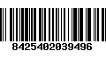 Código de Barras 8425402039496