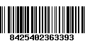 Código de Barras 8425402363393