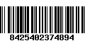 Código de Barras 8425402374894