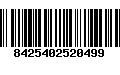 Código de Barras 8425402520499