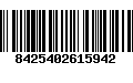 Código de Barras 8425402615942