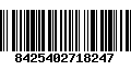 Código de Barras 8425402718247