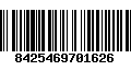 Código de Barras 8425469701626