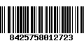 Código de Barras 8425758012723