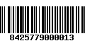 Código de Barras 8425779000013