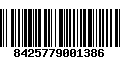 Código de Barras 8425779001386