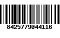 Código de Barras 8425779044116