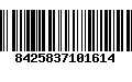 Código de Barras 8425837101614