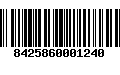 Código de Barras 8425860001240