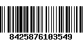 Código de Barras 8425876103549