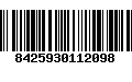 Código de Barras 8425930112098