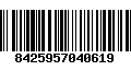 Código de Barras 8425957040619