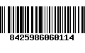 Código de Barras 8425986060114