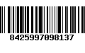 Código de Barras 8425997098137