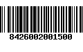 Código de Barras 8426002001500