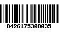 Código de Barras 8426175300035