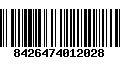 Código de Barras 8426474012028