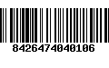 Código de Barras 8426474040106