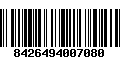 Código de Barras 8426494007080