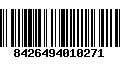 Código de Barras 8426494010271