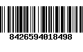 Código de Barras 8426594018498